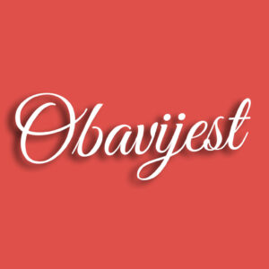 Obavijest kandidatima za natječaj za radno mjesto zdravstveni radnik prvostupnik u sustavu obrazovanja